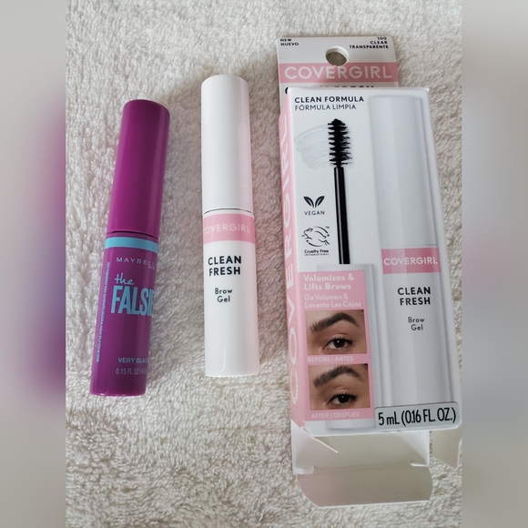 NEW Bundle of 6 Makeup Highlighter Eyeliner Mascara Brow Gel Travel Mirror - Picture 5 of 8